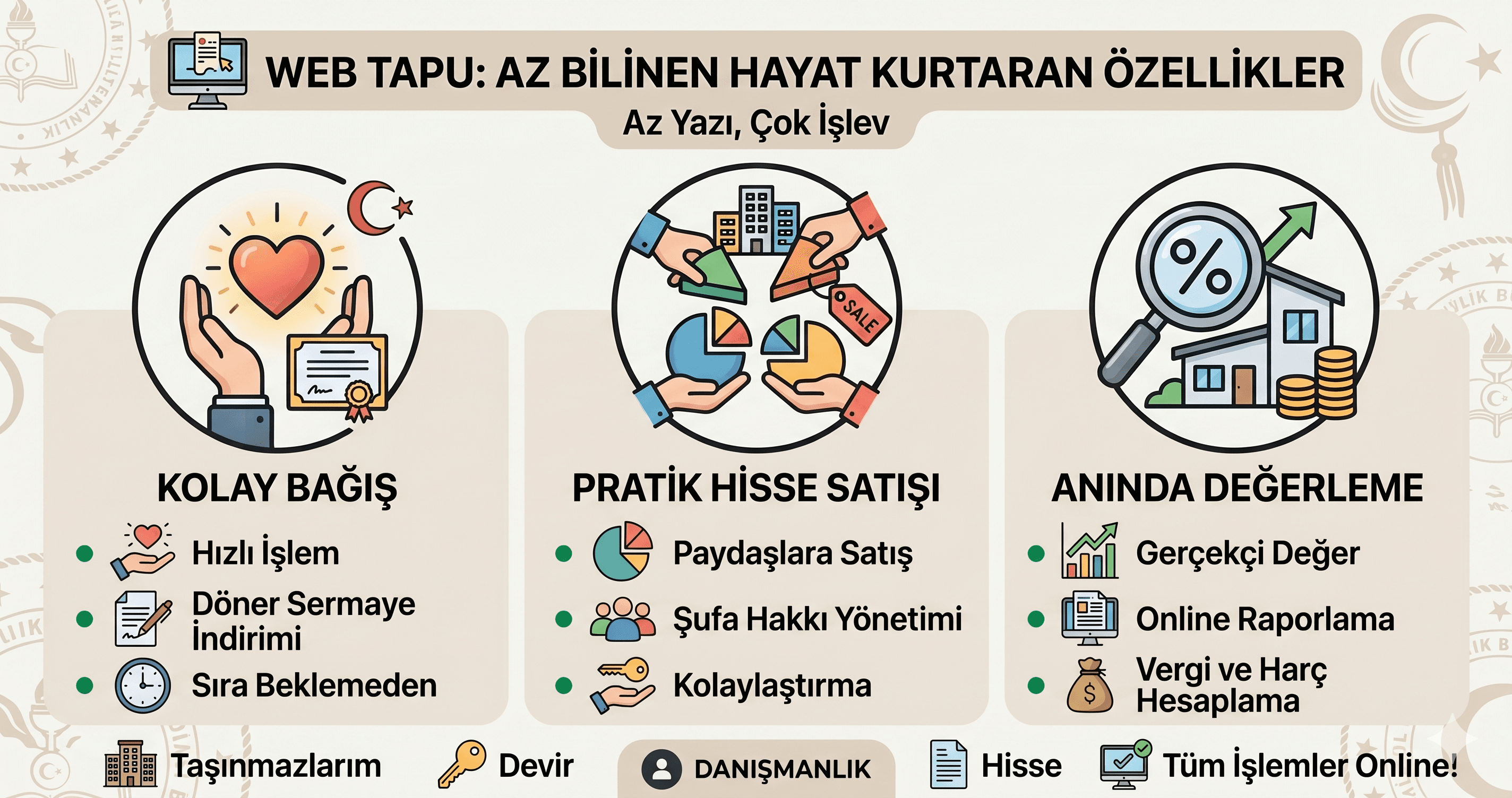 Web Tapu'nun Az Bilinen Hayat Kurtarıcı Özellikleri (Bağış, Hisse Satışı, Değerleme)
